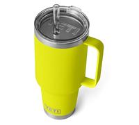 YETI Rambler Straw Mug, Stainless Steel Vacuum Insulated Mug with Stronghold Lid, Firefly Yellow, 42 oz (1242 ml)