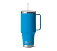 YETI Rambler 42 oz Tumbler with Handle - Insulated Water Cup with Straw Lid | Big Wave Blue, 18/8 Stainless Steel, Double-Wall Vacuum, Dishwasher Safe, Spill-Resistant, BPA Free