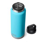 YETI Rambler 46 oz Bottle, Vacuum Insulated, Stainless Steel with Chug Cap, Reef Blue