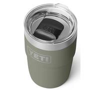YETI Rambler 8 oz (236 ml) Stackable Cup, Pampa Green | Stainless Steel Coffee Cup with Durasip Ceramic Lining, Insulated Coffee Tumbler with MagSlider Lid (Not Leakproof)