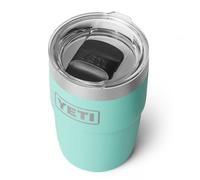 YETI Rambler 8 oz (236 ml) Stackable Cup, Seafoam | Stainless Steel Coffee Cup with Durasip Ceramic Lining, Insulated Coffee Tumbler with MagSlider Lid (Not Leakproof)