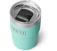 YETI Rambler 8 oz (236 ml) Stackable Cup with Durasip Ceramic Lining, Stainless Steel Vacuum Insulated Coffee Cup with Removable Magslider Lid, Seafoam