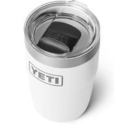 YETI Rambler 8 oz (236 ml) Stackable Cup with Durasip Ceramic Lining, Stainless Steel Vacuum Insulated Coffee Cup with Removable Magslider Lid, White