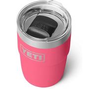 YETI Rambler 8 oz (236 ml) Stackable Cup with Durasip Ceramic Lining, Stainless Steel Vacuum Insulated Coffee Cup with Removable Magslider Lid, Tropical Pink