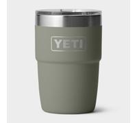 YETI Rambler 8 oz (236 ml) Stackable Cup with Durasip Ceramic Lining, Stainless Steel Vacuum Insulated Coffee Cup with Removable Magslider Lid, Pampa Green