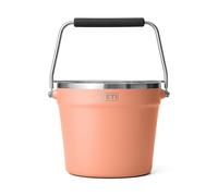 YETI Rambler Beverage Bucket, Double-Wall Vacuum Insulated Ice Bucket with Lid, Lowcountry Peach, 7.6 L