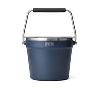 YETI Rambler Beverage Bucket, Double-Wall Vacuum Insulated Ice Bucket with Lid, Navy