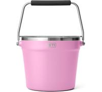 YETI Rambler Beverage Bucket, Double-Wall Vacuum Insulated Ice Bucket with Lid, Power Pink, 7.6 L