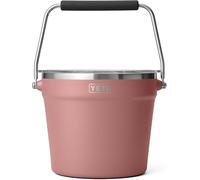 YETI Rambler Beverage Bucket, Double-Wall Vacuum Insulated Ice Bucket with Lid, Sandstone Pink, 7.6 L