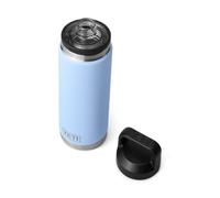 YETI Rambler Bottle Chug, Vaccum Insulated Stainless Steel Bottle with Leakproof Chug Cap, Big Sky Blue, 26 oz (769 ml)