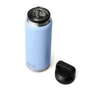 YETI Rambler Bottle Chug, Vaccum Insulated Stainless Steel Bottle with Leakproof Chug Cap, Big Sky Blue, 36 oz (1 L)