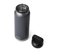 YETI Rambler Bottle Chug, Vaccum Insulated Stainless Steel Bottle with Leakproof Chug Cap, Charcoal, 36 oz (1 L)