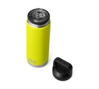 YETI Rambler Bottle Chug, Vaccum Insulated Stainless Steel Bottle with Leakproof Chug Cap, Firefly Yellow, 26 oz (769 ml)