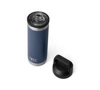 YETI Rambler Bottle Chug, Vaccum Insulated Stainless Steel Bottle with Leakproof Chug Cap, Navy, 18 oz (532 ml)