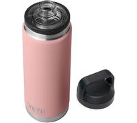 YETI Rambler Bottle Chug, Vaccum Insulated Stainless Steel Bottle with Leakproof Chug Cap, Sandstone Pink, 26 oz (769 ml)