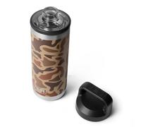 YETI Rambler Bottle Chug, Vaccum Insulated Stainless Steel Bottle with Leakproof Chug Cap, Wetlands Camo, 18 oz (532 ml)