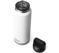 YETI Rambler Bottle Chug, Vaccum Insulated Stainless Steel Bottle with Leakproof Chug Cap, White, 46 oz (1.3 L)