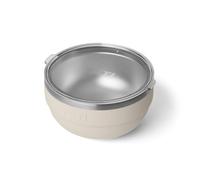 YETI Rambler Bowls, Vacuum Insulated, Stackable and Nestable Stainless Steel Bowl with Lid, 2 Quart, Cape Taupe