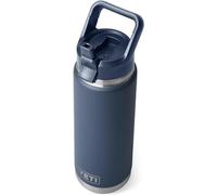 YETI Rambler C Straw Bottle, Stainless Steel Vacuum Insulated Bottle with Leakproof Straw Cap, Navy, 26 oz (769 ml)