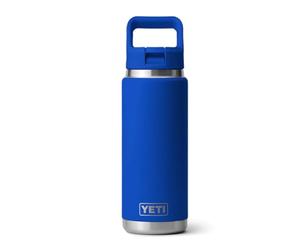 YETI Rambler C Straw Bottle, Stainless Steel Vacuum Insulated Bottle with Leakproof Straw Cap, Royal Blue, 26 oz (769 ml)