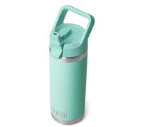 YETI Rambler C Straw Bottle, Stainless Steel Vacuum Insulated Bottle with Leakproof Straw Cap, Seafoam, 18 oz (532 ml)