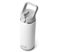 YETI Rambler C Straw Bottle, Stainless Steel Vacuum Insulated Bottle with Leakproof Straw Cap, White, 26 oz (769 ml)