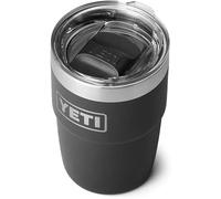 YETI Rambler Cup, Vacuum Insulated Stainless Steel Stackable Cup with Magslider Lid, Black, 8 oz (236 ml)