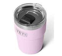 YETI Rambler Cup, Vacuum Insulated Stainless Steel Stackable Cup with Magslider Lid, Cherry Blossom, 16 oz (473 ml)