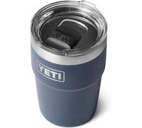 YETI Rambler Cup, Vacuum Insulated Stainless Steel Stackable Cup with Magslider Lid, Navy, 16 oz (475 ml)