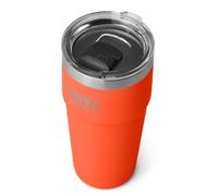 YETI Rambler Cup, Vacuum Insulated Stainless Steel Stackable Cup with Magslider Lid, Papaya, 20 oz (591 ml)