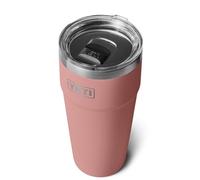 YETI Rambler Cup, Vacuum Insulated Stainless Steel Stackable Cup with Magslider Lid, Sandstone Pink, 30 oz (887 ml)