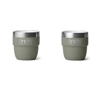 YETI Rambler Espresso Cup, Pampa Green, 2 Pack 4 oz (118 ml) | Vacuum Insulated Stainless Steel Stackable Cup