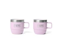 YETI Rambler Espresso Cup, Vacuum Insulated Stainless Steel Stackable Cup, Cherry Blossom, 2 Pack 4 oz (118 ml)