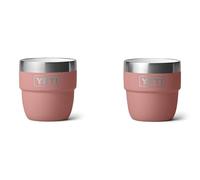 YETI Rambler Espresso Cup, Vacuum Insulated Stainless Steel Stackable Cup, Sandstone Pink, 2 Pack 4 oz (118 ml)