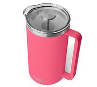 YETI Rambler French Press With DuraSip Ceramic Lining, Tropical Pink, 64 oz (1.9 l)