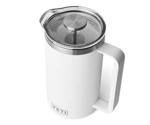 YETI Rambler French Press With DuraSip Ceramic Lining, White, 34 oz (1 l)