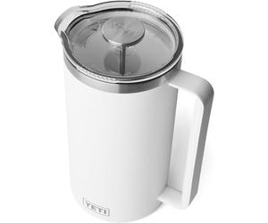 YETI Rambler French Press With DuraSip Ceramic Lining, White, 64 oz (1.9 l)