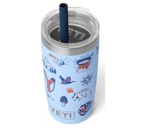 YETI Rambler Jr 10 oz Kids Tumbler with Straw Lid, Big Sky Summer Camp | Insulated Tumbler with Splash-Resistant Lid & Silicone Straw (295 ml), Car Seat Cup Holder Compatible & Dishwasher Safe