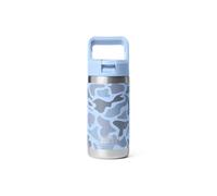 YETI Rambler Jr. 12 oz Kids Bottle, with Straw Cap, Blue Camo
