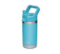 YETI Rambler Jr. 12 oz Kids Bottle, with Straw Cap, Reef Blue