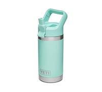 YETI Rambler Jr. 12 oz Kids Bottle, with Straw Cap, Seafoam