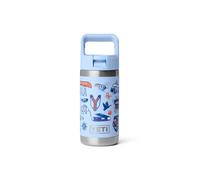 YETI Rambler Jr Kids Bottle, Vacuum Insulated Stainless Steel Bottle with Straw Cap, Big Sky Summer Camp, 12 oz (355 ml)