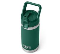 YETI Rambler Jr Kids Bottle, Vacuum Insulated Stainless Steel Bottle with Straw Cap, Black Forest Green, 12 oz (354 ml)
