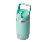 YETI Rambler Jr Kids Bottle, Vacuum Insulated Stainless Steel Bottle with Straw Cap, Seafoam, 12 oz (355 ml)