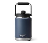 YETI Rambler Jug, Vacuum Insulated Stainless Steel Jug with Leakproof Magcap, Navy, 0.5 G (1.9 L)