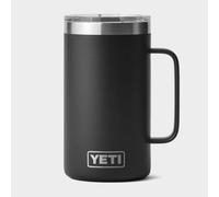 YETI Rambler Mug, Vacuum Insulated Stainless Steel Mug with Magslider Lid, Black, 24 oz (709 ml)