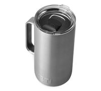 YETI Rambler Mug, Vacuum Insulated Stainless Steel Mug with Magslider Lid, Stainless Steel, 24 oz (709 ml)