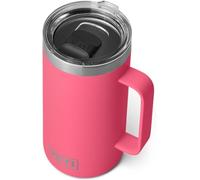 YETI Rambler Mug, Vacuum Insulated Stainless Steel Mug with Magslider Lid, Tropical Pink, 24 oz (709 ml)