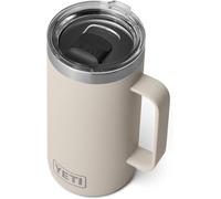 YETI Rambler Mug, Vacuum Insulated Stainless Steel Stackable Mug with Magslider Lid, Cape Taupe, 24 oz (710 ml)