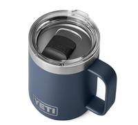 YETI Rambler Mug, Vacuum Insulated Stainless Steel Stackable Mug with Magslider Lid, Navy, 10 oz (295 ml)